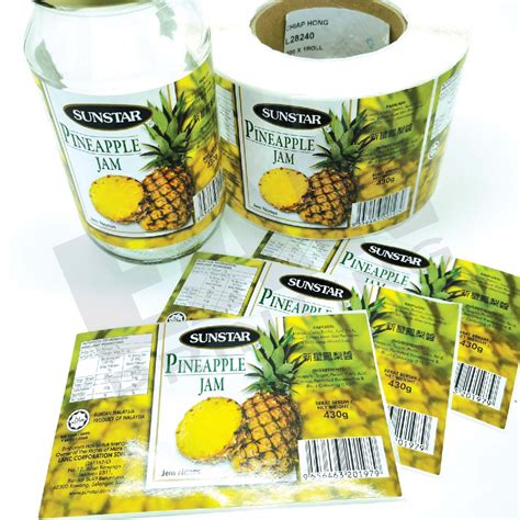 Food Packaging Sticker And Labels Waterproof And Non Waterproof Food Sticker