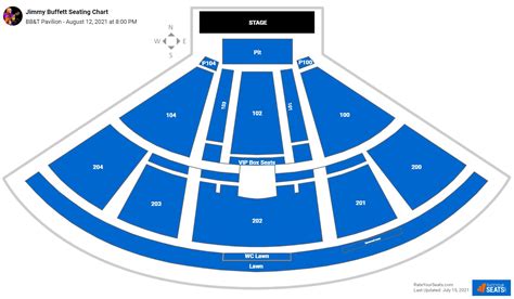 Bb T Pavilion Seating Chart Rows Seats And Club Seats