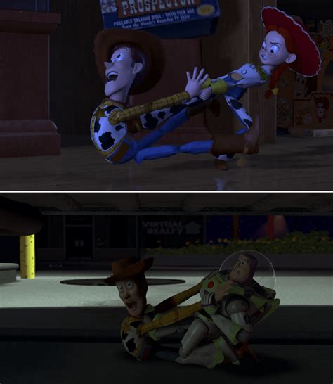 In Toy Story 2 1999 Jessies Fight With Woody Ends With The Same