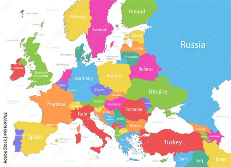 Map Of Europe And Asia Countries Together