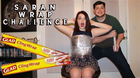 saran wrap challenge youtube