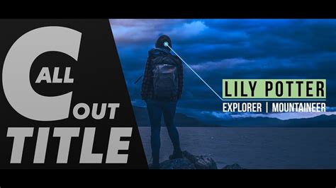 And each callout has their own variation. Simple Call Out Titles In After Effects | After Effects ...