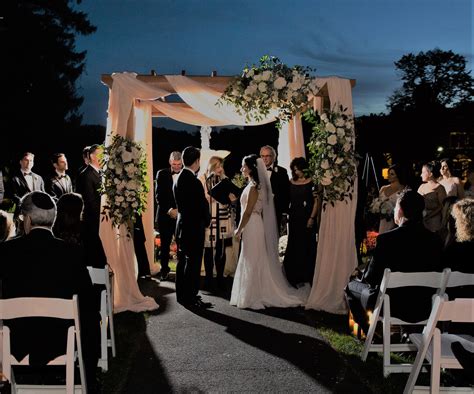 Romantic Late Summer Evening Wedding Ceremony At The Tarrytown House