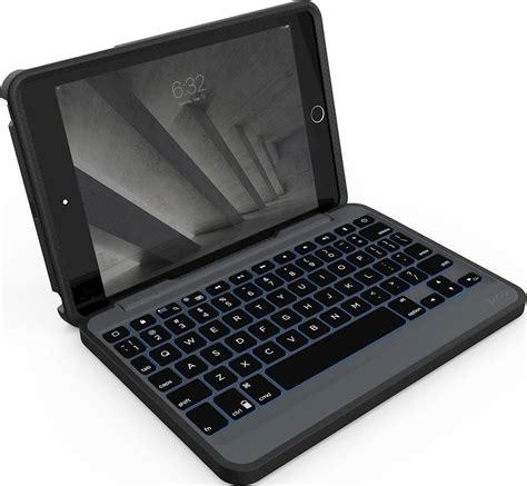 ZAGG - Rugged Book Keyboard Folio Case for Apple® iPad® mini (5th