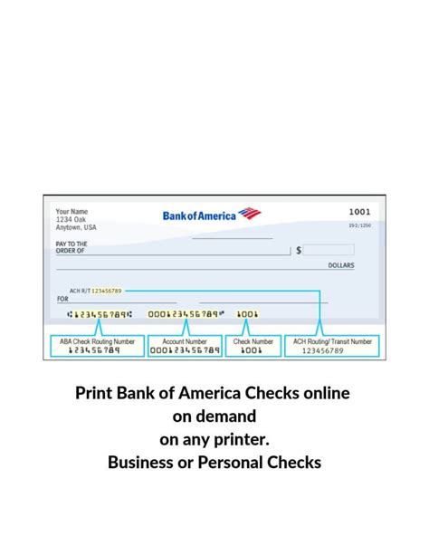 Bank Of America Check Template Arts Arts