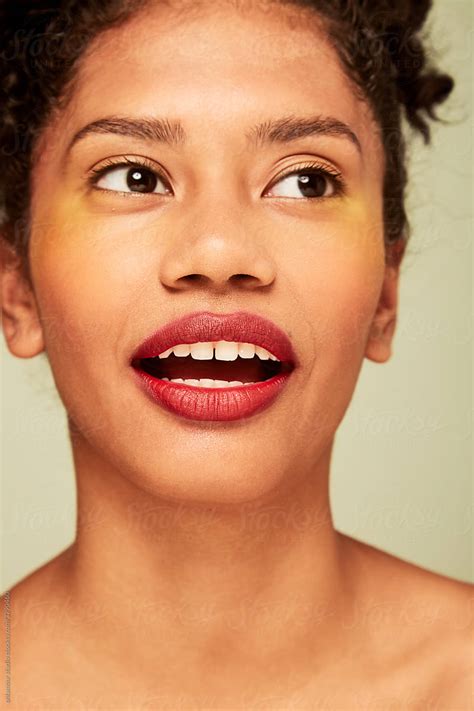 Happy Woman Beauty Portrait By Stocksy Contributor Ohlamour Studio