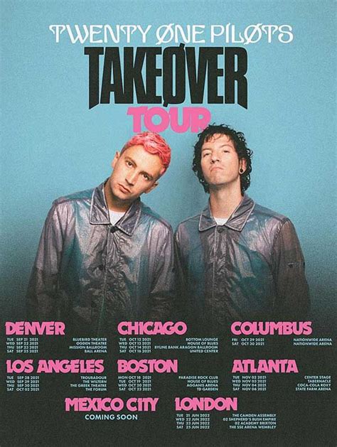 Twenty One Pilots Announce Global Takeøver Tour Louder