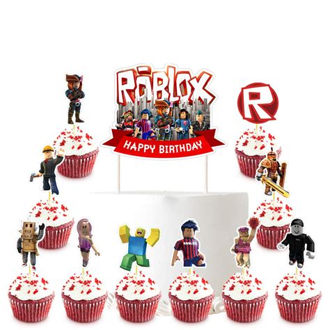 Buy Cake Decorations For Roblox Cake Topper Cupcake Toppers Birthday