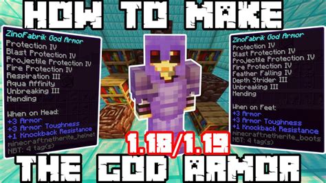 How To Make The God Armor In Survival 118119 Youtube