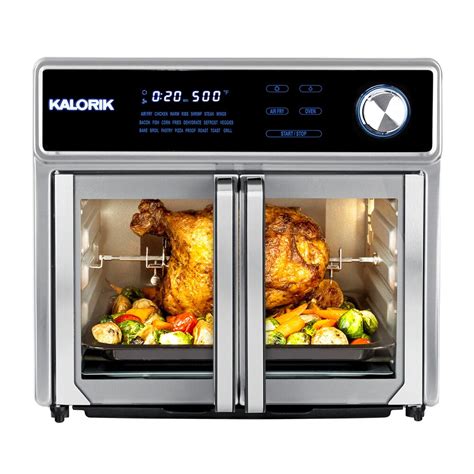 Kalorik Maxx 26 Quart Digital Air Fryer Oven Grill Stainless Steel