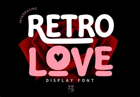 Retro Love Font By Keng Graphic · Creative Fabrica