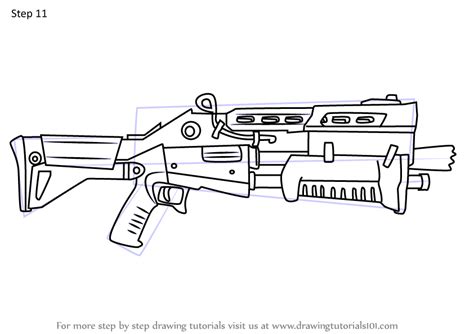 Fortnite Guns Coloring Page