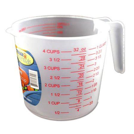 Fluid ounces, 1/4 th of a gallon, or 2 pints. One Quart Measuring Cup - Set of 24 - Walmart.com