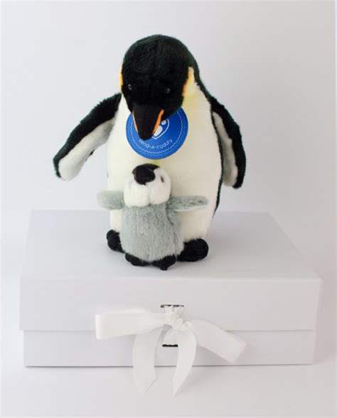 Emperor Penguin With Chick Soft Toy T Delivery Send A Cuddly