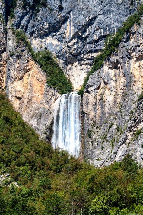 Boka Waterfall In Julian Alps Slovenia Is One Of The Highest