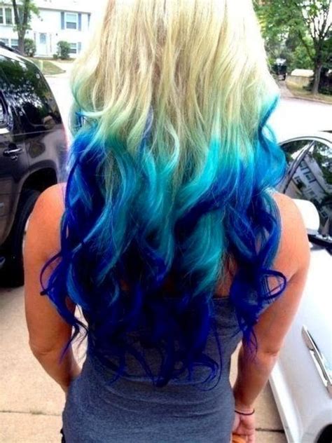 Blue Aqua Hair Styles Dyed Hair Blue Ombre Hair