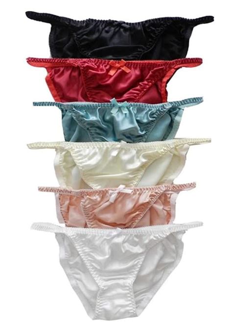 100silk Womens String Bikini Panties Underwea S M L Xl Xxl Uk 2021