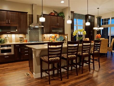 A few kitchen islands with stools might just do the trick for you. Kitchen Island with Stools | HGTV