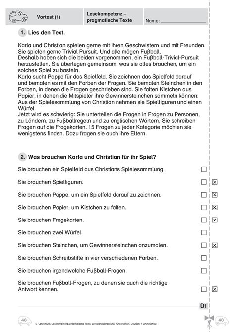4 lieb meine oma ist schon sehr alt. Grundschule Unterrichtsmaterial Deutsch Lernstand messen und beurteilen