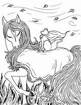 Coloring Fantasy Pages Horse Kids Printable Cat Pretty Color Beautiful Books Print Adult Unicorn Mythical Fairy Cool Bestcoloringpagesforkids Wild Colorings sketch template