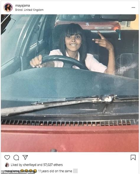 At the age of around 14, maya recalled. Maya Jama shares an adorable throwback snap of her aged 11 sat at the wheel of a car | Daily ...