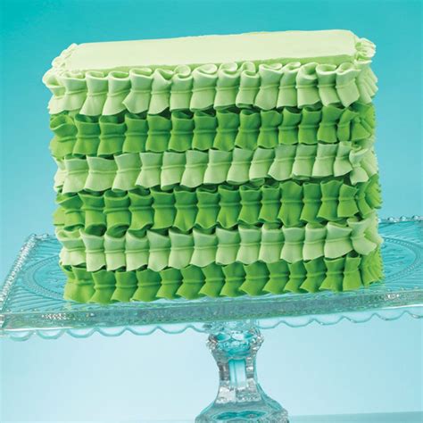 Green Leaf Tip Square Cake Recipe Wilton Cake Decorating