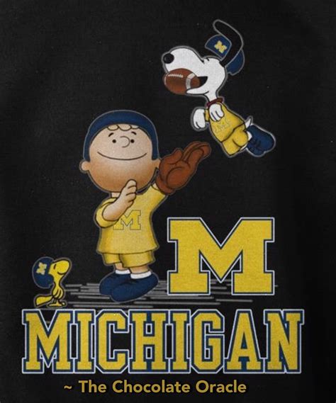Michigan Football Shirt With Mascot Print