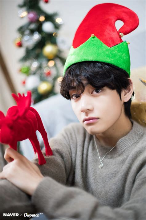 December 25 2019 Bts V Christmas Photoshoot By Naver X Dispatch Kpopping