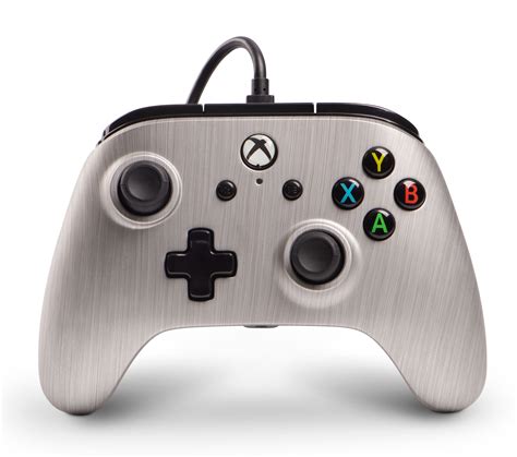 Powera Enhanced Wired Controller For Xbox One Brushed Aluminum