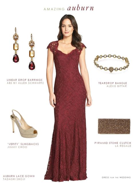 Burgundy Lace Gown Burgundy Dress Accessories Burgundy Gown