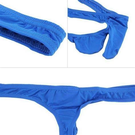 sexy men s stretch hot g string pouch soft bikini thongs bulge underwear briefs ebay
