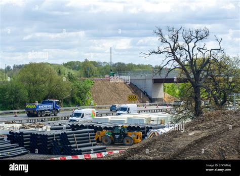 Slough Berkshire Uk 4th May 2021 The M4 Is Being Upgraded To A