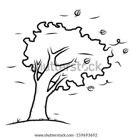 Похожие запросы для windy day clip art black and white. Tree Wind Cartoon Vector Illustration Hand Stock Vector ...
