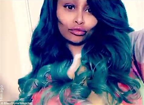 Blac Chyna Shows Off Her New Aqua Blue Hair Colour On Instagram And