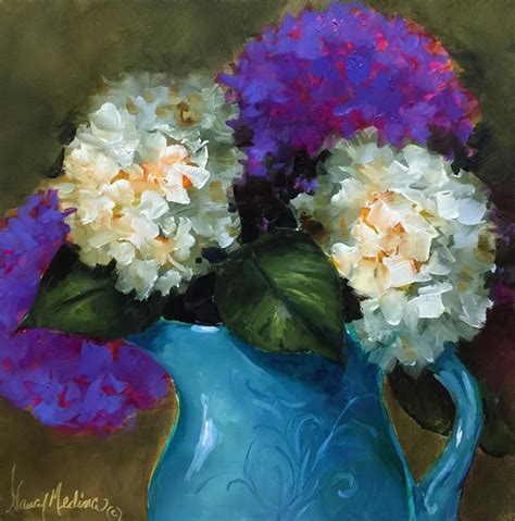 Daily Paintworks Original Fine Art Nancy Medina Floral Painting