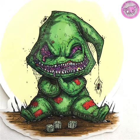 Oogie Boogie Vinyl Sticker Etsy In Nightmare Before Christmas