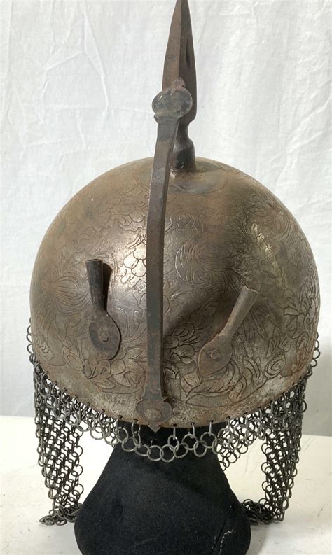 Sold Price Antique Persian Steel Warrior Helmet May 3 0122 1000 Am Edt