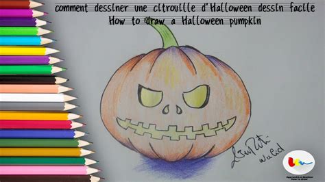 Video Comment Dessine Des Citrouille Et Des Scellette D'halloween - comment dessiner une citrouille d'Halloween dessin facile - YouTube