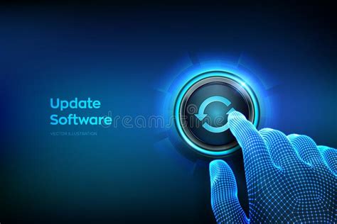 Update Software Upgrade Software Version Concept On Virtual Screen