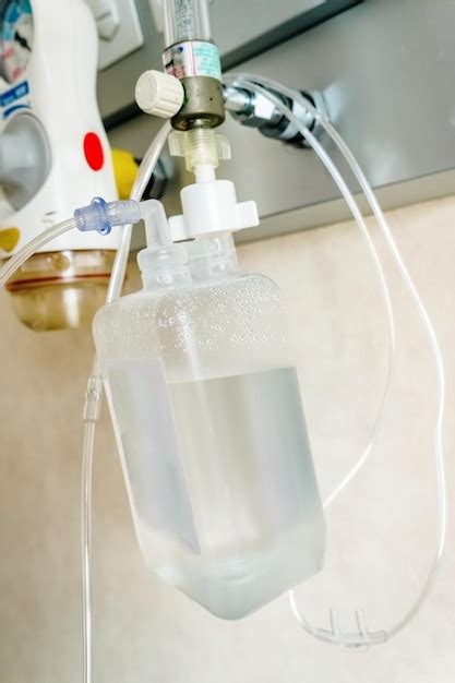 Premium Photo Close Up Of Iv Drip At Hospital