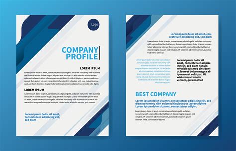 Corporate Company Profile Template Vector Art Icons And Graphics For