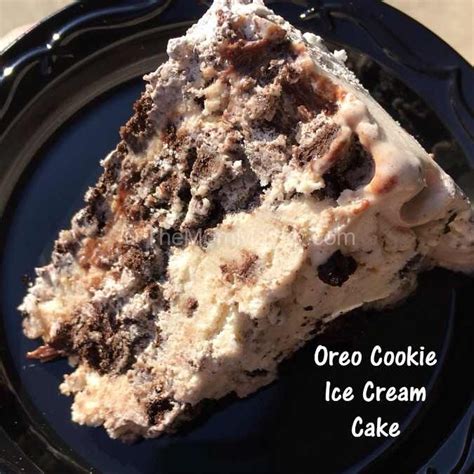 The materials required are vanilla ice cream, store bottle of caramel sauce, stored bottle of chocolate syrup, some walnut cookies and walnut in syrup. Oreo Cookie Ice Cream Cake Happy Birthday Aaron - The Mom ...