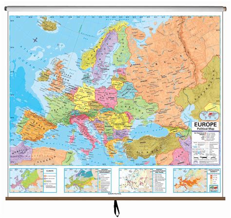 Europe Advanced Political Classroom Wall Map - KAPPA MAP GROUP