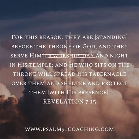 Revelation 7 15 For This Reason They Are Standing Before The Throne Of