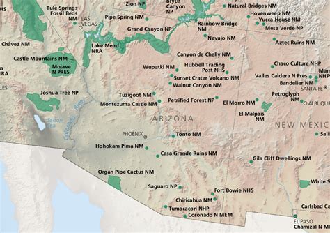 Arizona National Parks Versteinertes Holz Schluchten Wüsten Und Vulkane