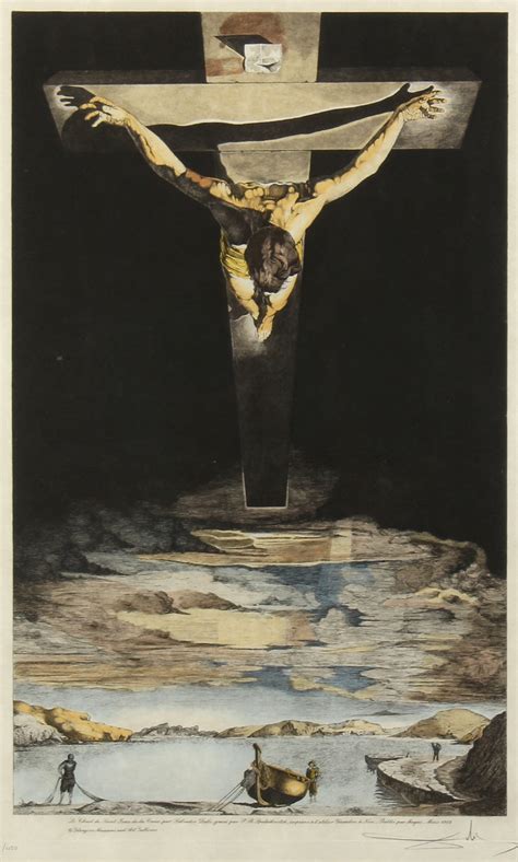Dalí Salvador Christ Of Saint John Of The Cross 1982 Mutualart