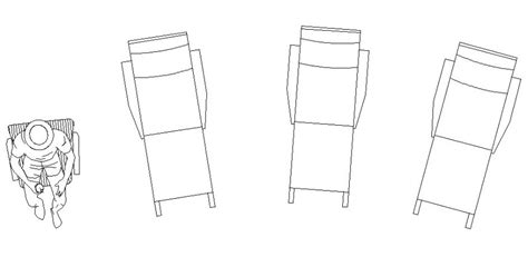 Multiple Back Rest Chair Elevation Blocks Cad Drawing Details Dwg File