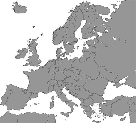 Map Of Europe Empty United States Map