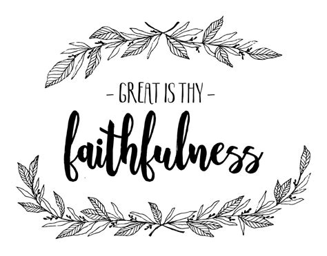 Search through 52574 colorings, dot to dots, tutorials and silhouettes. Great Is Thy Faithfulness - Lamentations 3:23 - Seeds of Faith