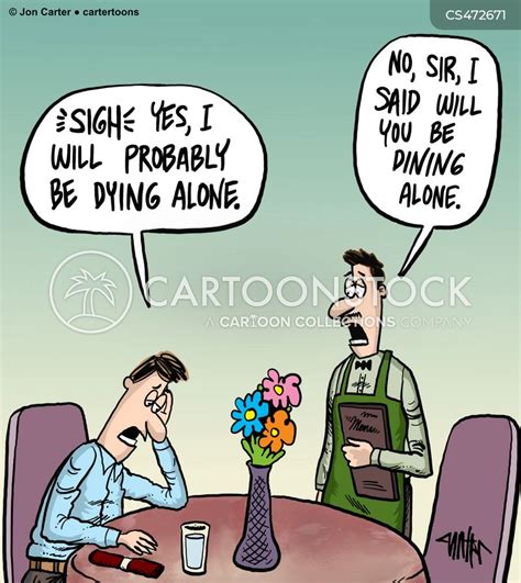 Dining Alone Cartoons And Comics Funny Pictures From Cartoonstock